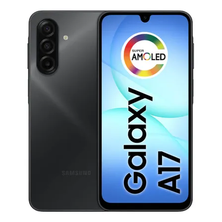 Celular Samsung Galaxy A17 Com Ia, 128gb, 4gb Ram, Câm De 50mp, Tela De 6.7 , Nfc, Ip54 - Preto