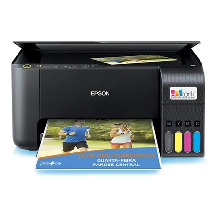 Impressora 3x1 Multifuncional Epson Ecotank L3250 Wifi Biv Cor Preto 100v/240v