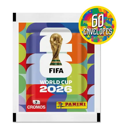 Kit 420 Figurinhas Do Álbum Copa Do Mundo 2026- 60 Envelopes